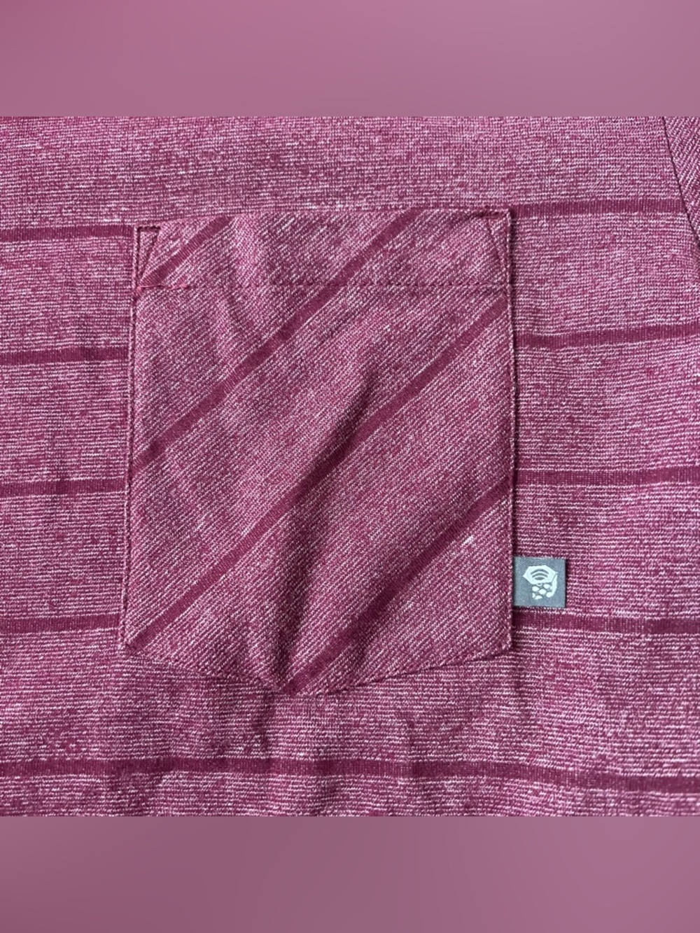 Mountain Hardware ADL T-Shirt - Men's Men's T‑Shirt in Burgundy size medium - Picture 4 of 5